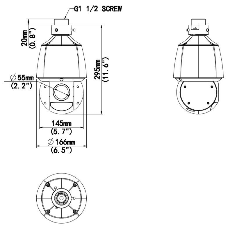 Geovision GV-SD4825-IR AI 4MP 25x Zoom H.265 Super Low Lux WDR Pro Outdoor IR IP Speed Dome