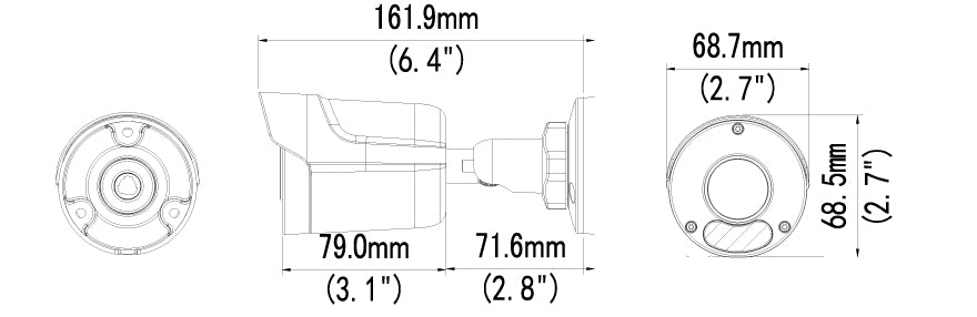 Geovision GV-TBL4705 4MP H.265 Super Low Lux WDR Pro IR Bullet IP Camera