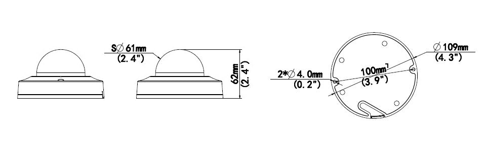 Geovision GV-TFD4800 4MP H.265 Super Low Lux WDR Pro IR Mini Fixed IP Dome