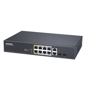 Vivotek AW-FGT-100D-120 Unmanaged PoE Switch (120W). 8xFE POE+2FE UTP