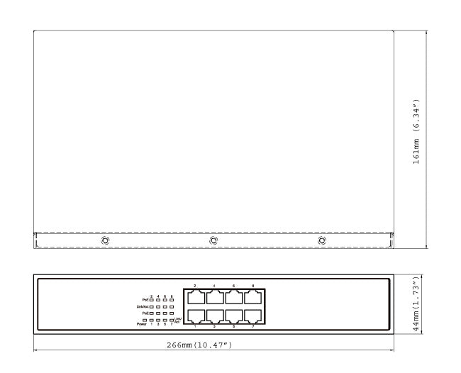 Geovision GV-POE0810 8-Port Gigabit 802.3at PoE Switch