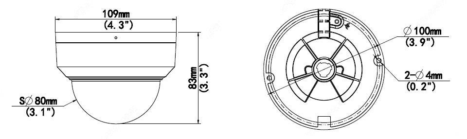 Geovision GV-TDR8805 8MP H.265 Super Low Lux WDR Pro IR Mini Fixed Rugged IP Dome