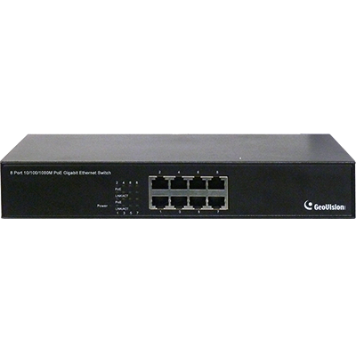 Geovision GV-POE0810 8-Port Gigabit 802.3at PoE Switch