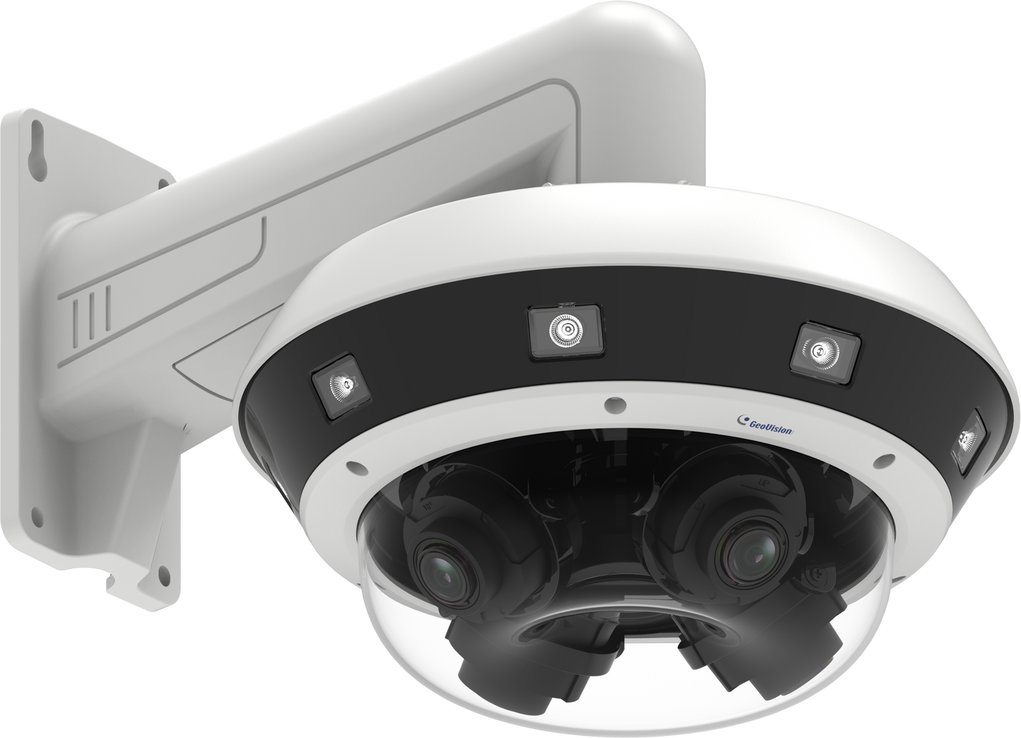 Geovision GV-RMS32810 4 x 8MP Quad-sensor Multi-directional H.265 4.3x Zoom Super Low Lux WDR Pro IR IP Dome