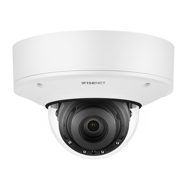 Hanwha Vision PNV-A9081RLP4K IR Vandal Dome  AI camera with Wisenet Road AI