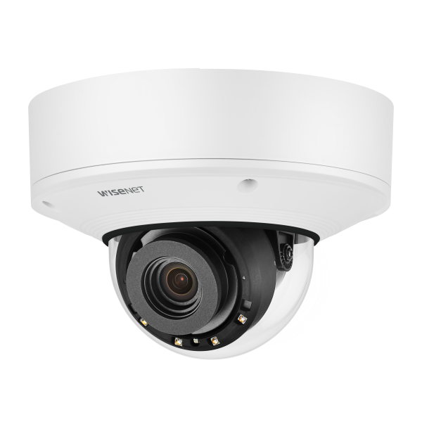 Hanwha Vision PNV-A9081RLP4K IR Vandal Dome  AI camera with Wisenet Road AI
