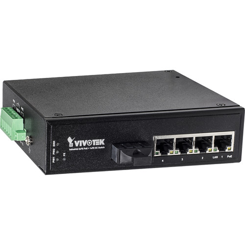 Vivotek AW-IHT-0502 Industrial 4XFE POE+1FE SWITCH SC Single Mode 30KM